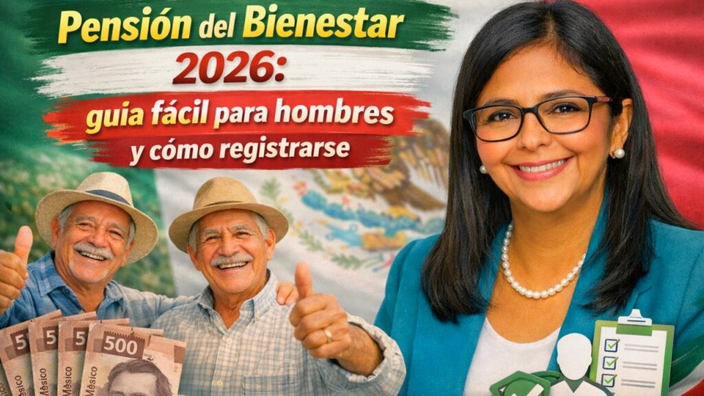 Pensión del Bienestar 2026: guía fácil para hombres y cómo registrarse