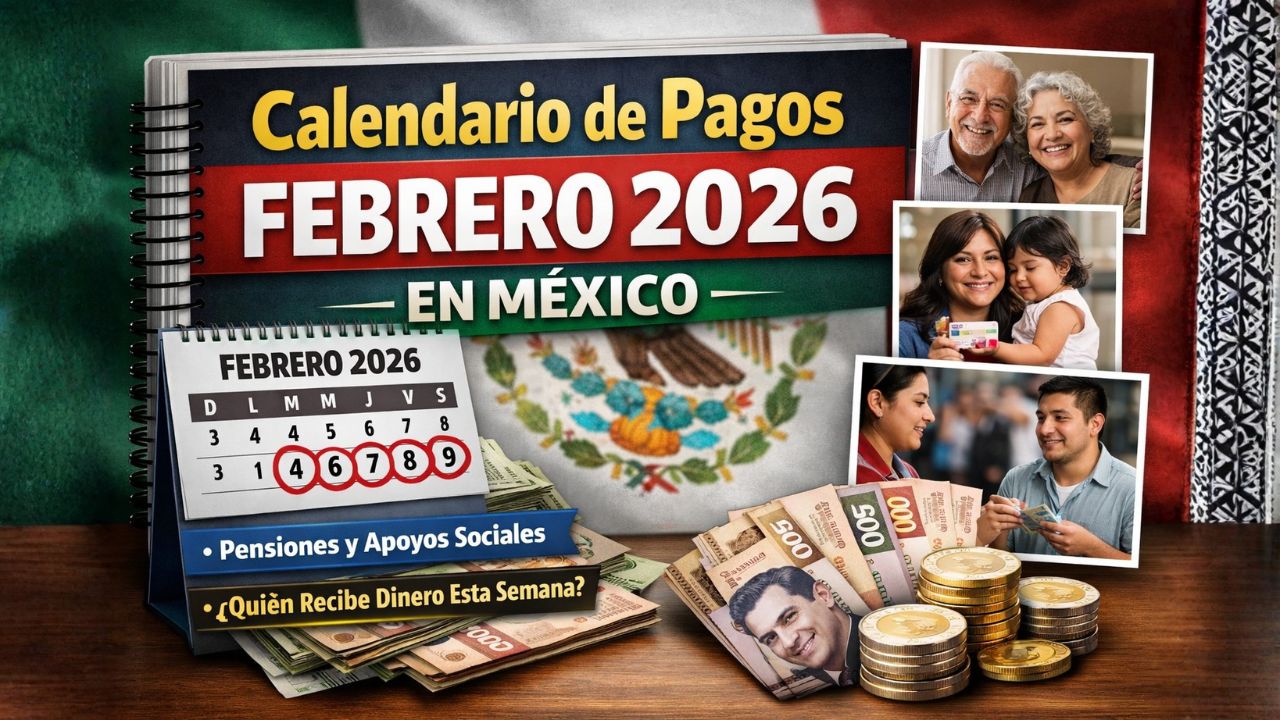 Calendario de pagos febrero 2026 en México: pensiones, apoyos sociales y quién recibe dinero esta semana