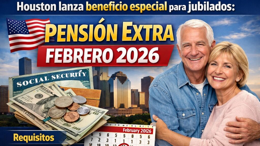 Houston lanza beneficio especial para jubilados: pensión extra febrero 2026, requisitos y fechas de cobro