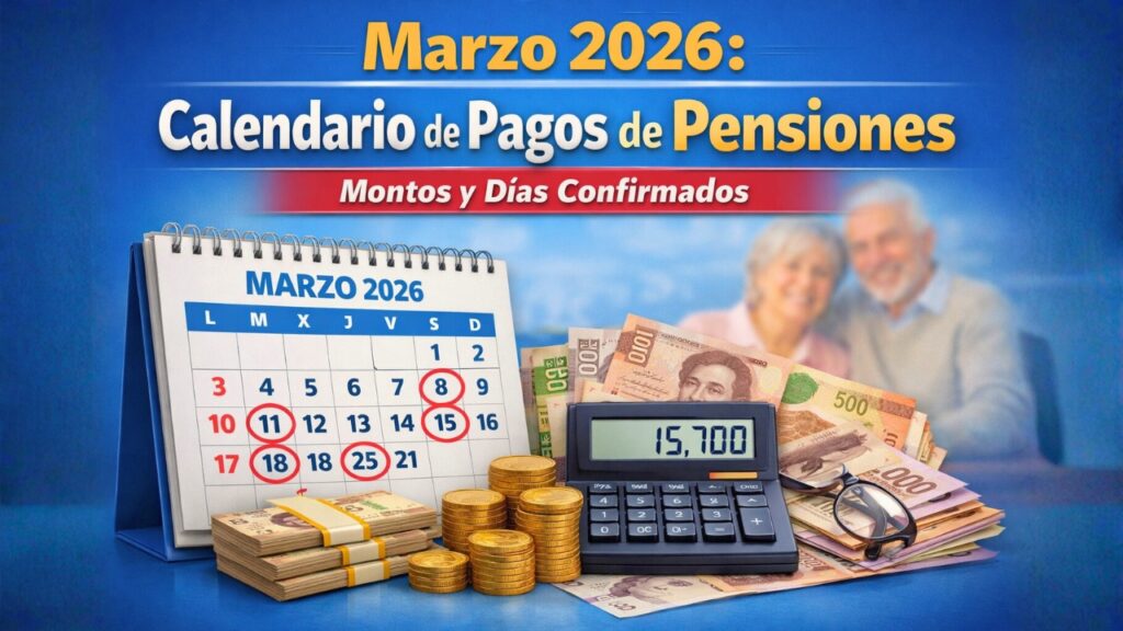 Marzo 2026: Calendario de pagos de pensiones, montos y días confirmados
