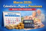 Marzo 2026: Calendario de pagos de pensiones, montos y días confirmados