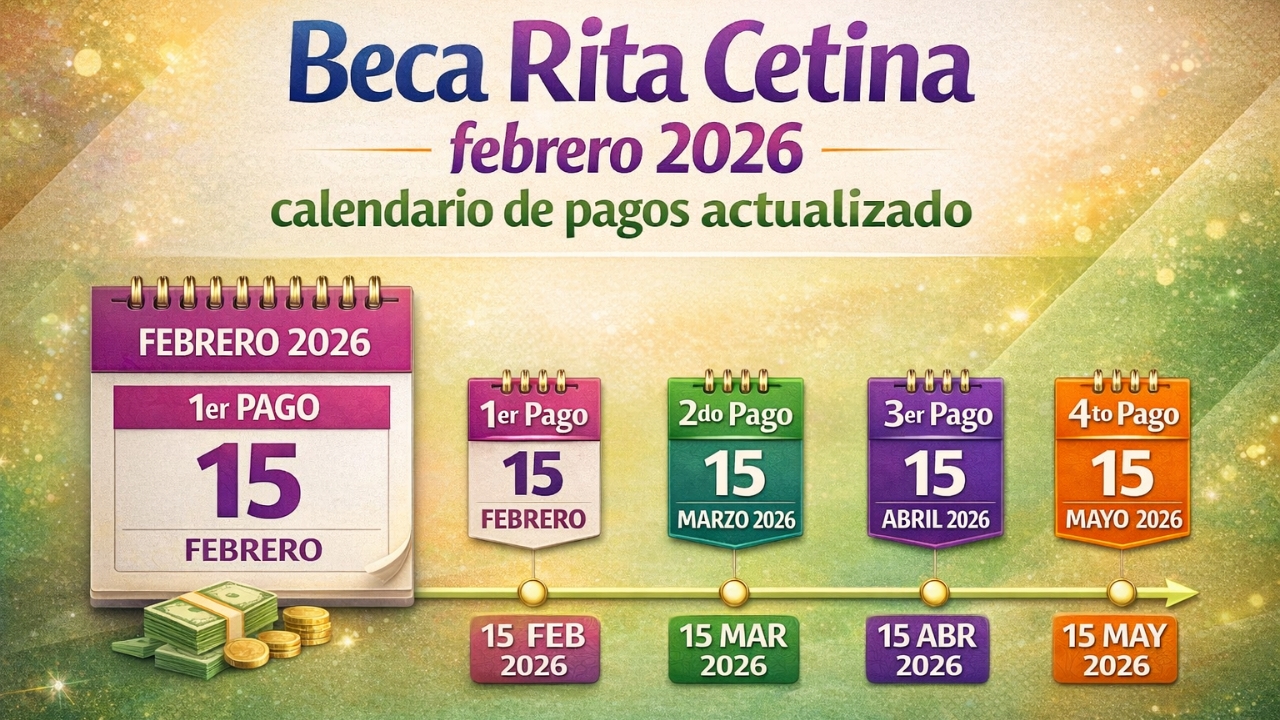 Beca Rita Cetina febrero 2026: calendario de pagos actualizado