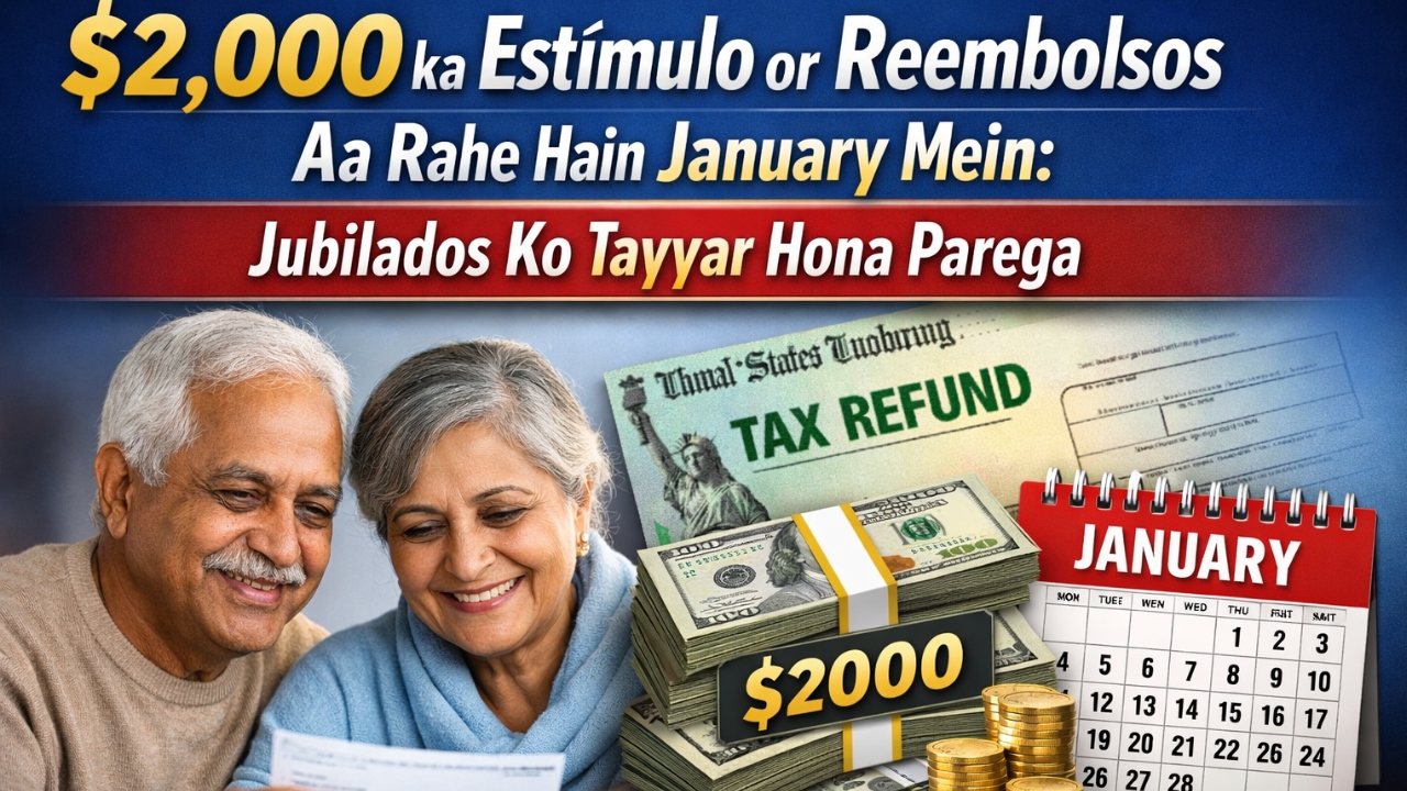 Estímulo de $2,000 y Reembolsos Llegan en Enero: Jubilados Deben Prepararse